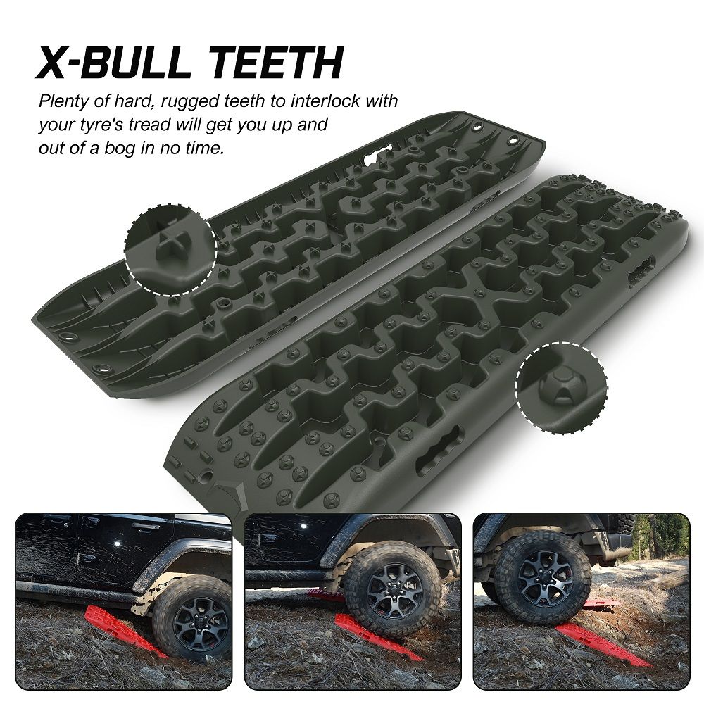 X-BULL Recovery tracks Sand tracks KIT Carry bag mounting pin Sand/Snow/Mud 10T 4WD-OLIVE Gen3.0 V211-AUEB-XB007