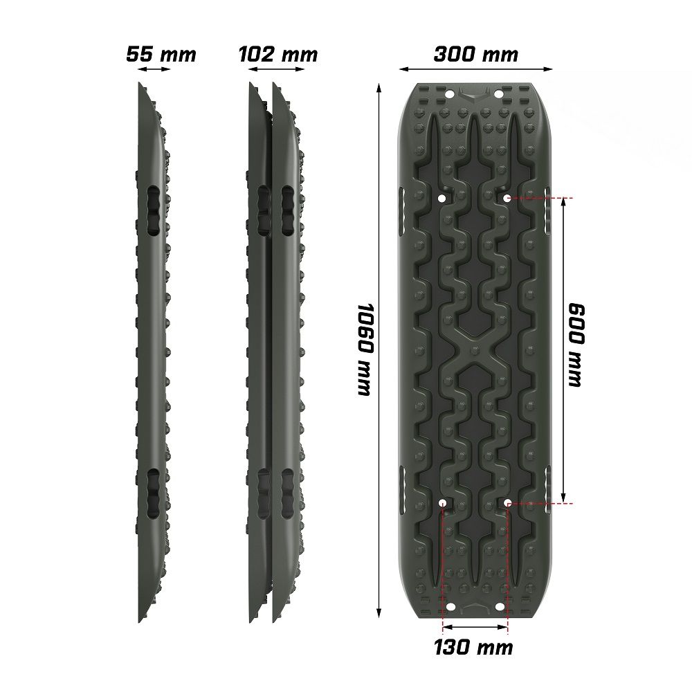 X-BULL Recovery tracks Sand tracks KIT Carry bag mounting pin Sand/Snow/Mud 10T 4WD-OLIVE Gen3.0 V211-AUEB-XB007