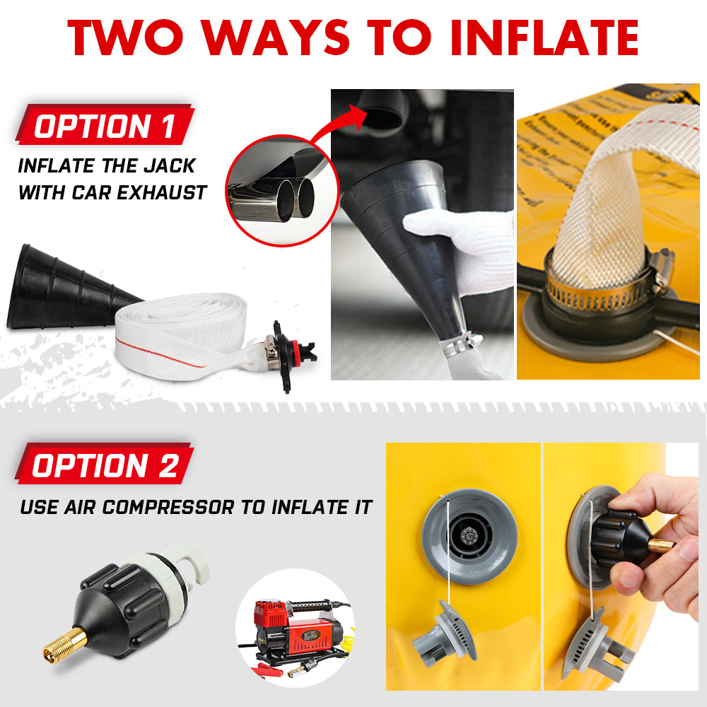 X-BULL Air Jack Recovery Exhaust Jack Kits 5T Air Bag Multi Layer Truck Rescue V211-AUEB-XBAT004