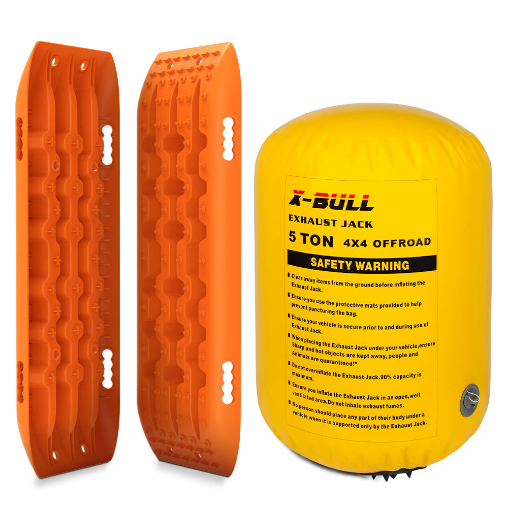 X-BULL Exhaust Jack Air Jack Rescue Kit/ 2PCS Recovery Tracks Boards 4x4 4WD Gen2.0 V211-AUEB-XBAT004ST004