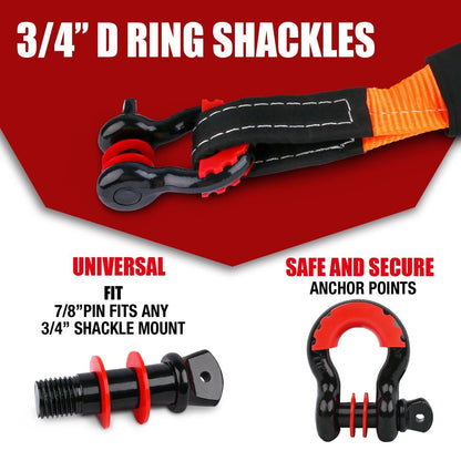 X-BULL Winch Recovery Kit 13PCS Recovery tracks /Snatch Strap Off Road 4X4 V211-AUEB-XBRK011ST002
