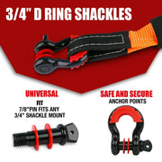 X-BULL Winch Recovery Kit Recovery tracks /Snatch Strap Off Road 4WD V211-AUEB-XBRK011ST004
