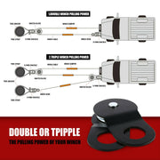 X-BULL Winch Recovery Kit Recovery tracks /Snatch Strap Off Road 4WD V211-AUEB-XBRK011ST004