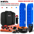 X-BULL Winch Recovery Kit Snatch Strap Off Road 4WD with Recovery Tracks Gen 2.0 Boards Blue V211-AUEB-XBRK011ST005V