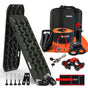 X-BULL Winch Recovery Kit with Recovery Tracks Boards Gen 3.0 Mounting Pins Snatch Strap Off Road 4WD Olive V211-AUEB-XBRK011XBRT007V