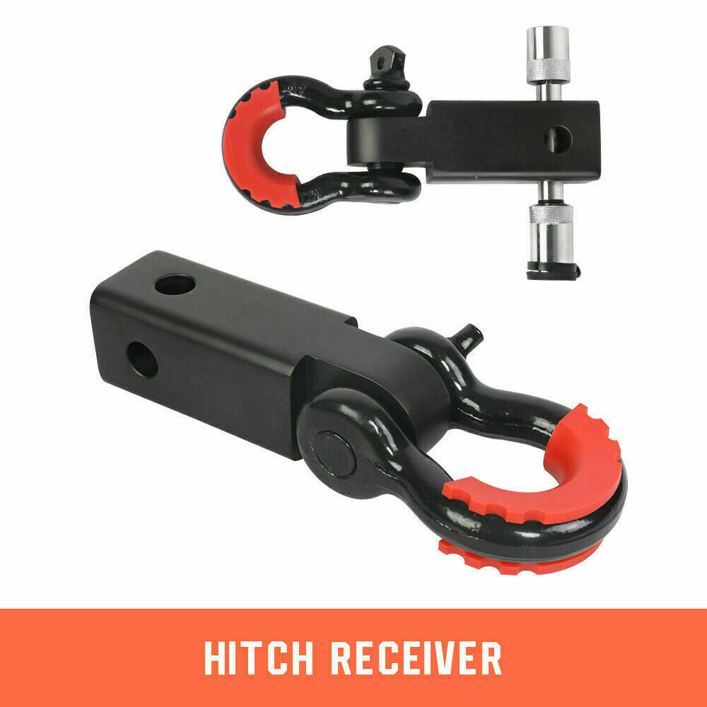 X-BULL Winch Recovery Kit 11PCS 4WD 4x4 Pack Off Road Snatch Strap Essential V211-AUEB-XBRK011