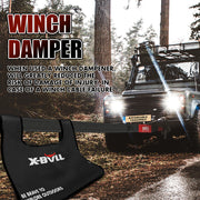 X-BULL Recovery Kit 4X4 Off-Road Kinetic Rope Snatch Strap Winch Damper 4WD13PCS V211-AUEB-XBRK013