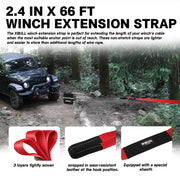 X-BULL 4WD Winch Recovery Kit 12Pcs Recovery Tracks Snatch Strap Soft Shackles Recovery Ring V211-AUEB-XBRK014