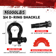 X-BULL 4WD Winch Recovery Kit 12Pcs Recovery Tracks Snatch Strap Soft Shackles Recovery Ring V211-AUEB-XBRK014
