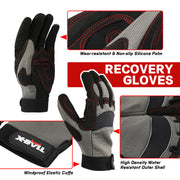 X-BULL 4WD Winch Recovery Kit 12Pcs Recovery Tracks Snatch Strap Soft Shackles Recovery Ring V211-AUEB-XBRK014