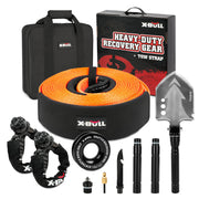 X-BULL 4WD Recovery Kit Snatch Strap Soft Shackles Folding Shovel Survival 4X4 V211-AUEB-XBRK016FS001