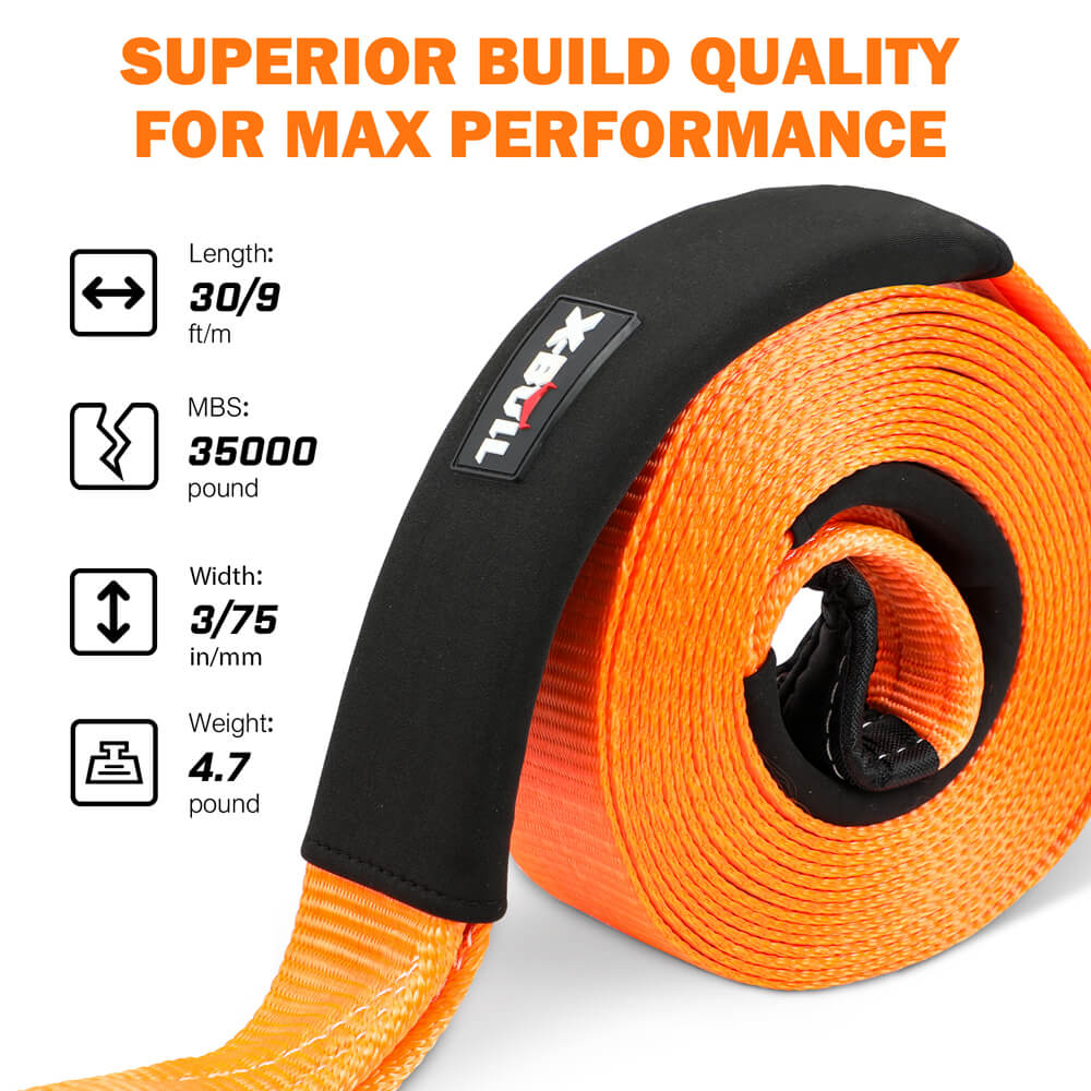 X-BULL 4WD Recovery Kit Snatch Strap Soft Shackles Folding Shovel Survival 4X4 V211-AUEB-XBRK016FS001