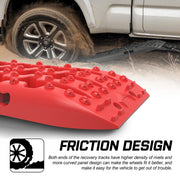 X-BULL Recovery tracks Sand tracks 2pcs 10T Sand / Snow / Mud 4WD Gen 3.0 - Red V211-AUEB-XBRT006-N