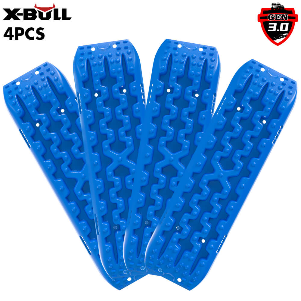 X-BULL Recovery tracks Mud Snow / Sand tracks / Grass 4X4 Caravan 2pairs 4WD Gen 3.0 - Blue V211-AUEB-XBRT008