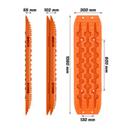 X-BULL Recovery tracks Sand 2 Pairs 4PC10T 4WD Sand / Snow / Mud Off-road Gen 3.0 V211-AUEB-XBRT016