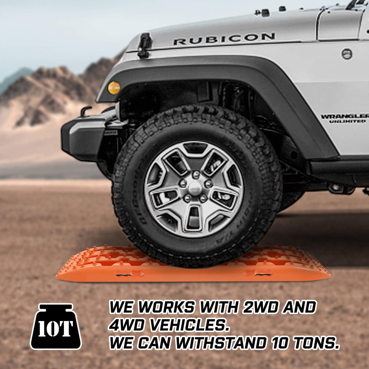 X-BULL Recovery tracks Sand 2 Pairs 4PC10T 4WD Sand / Snow / Mud Off-road Gen 3.0 V211-AUEB-XBRT016