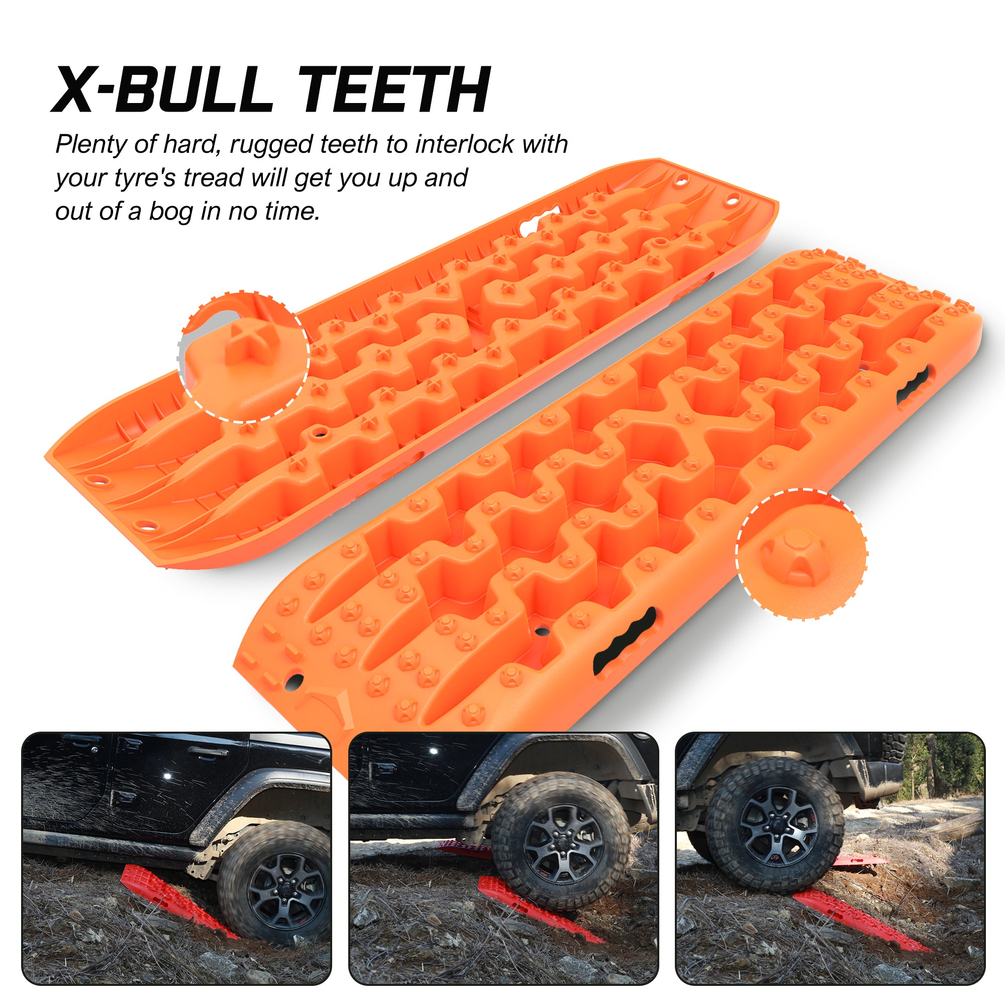 X-BULL Recovery tracks Sand 4x4 4WD Snow Mud Car Vehicles ATV 2pcs Gen 3.0 V211-AUEB-XBRT016-N