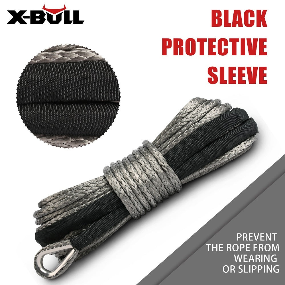 X-BULL Winch Rope 5.5mm x 13m Dyneema Synthetic Rope Tow Recovery Offroad 4wd4x4 V211-AUEB-XBSR002