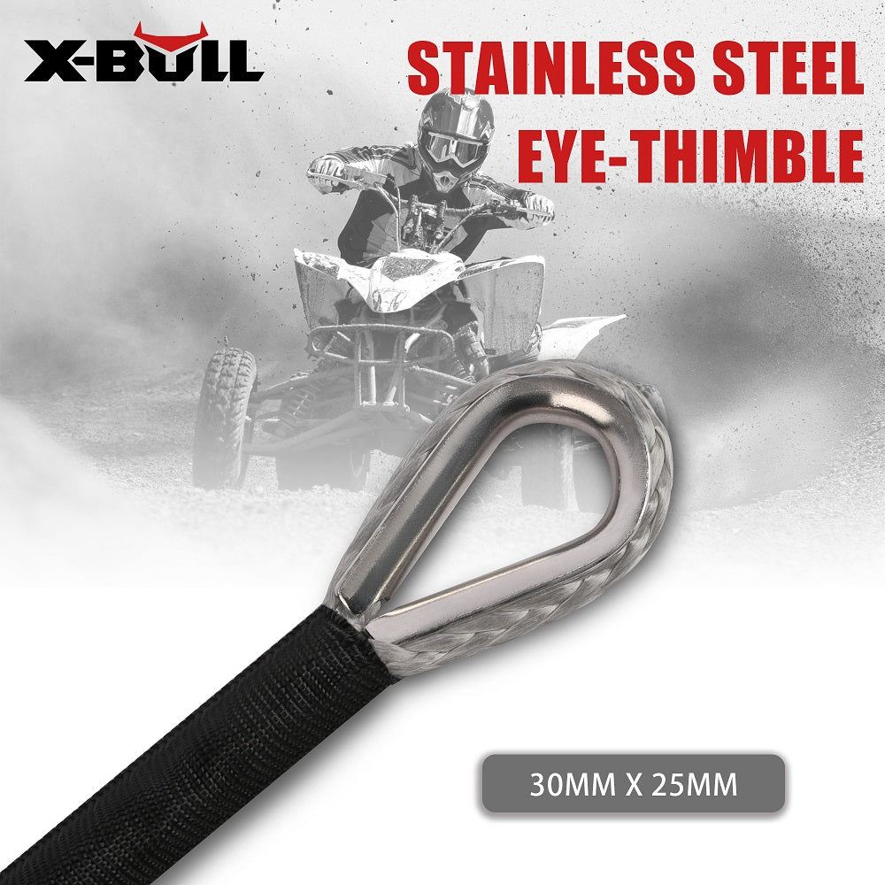 X-BULL Winch Rope 5.5mm x 13m Dyneema Synthetic Rope Tow Recovery Offroad 4wd4x4 V211-AUEB-XBSR002