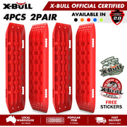 X-BULL Recovery tracks 10T Sand Mud Snow 2 pairs Offroad 4WD 4x4 2pc 91cm Gen 2.0 - red V211-AUEB-XBST001-2
