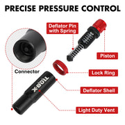 X-BULL 4PCS Tyre Deflators Air Quick Deflator Adjustable 10~30 PSI Tire Valve V211-AUEB-XBTD001