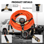 X-BULL 4 Tire Inflation Indeflate Digital 4 Hose 4 Tire Inflation Tyre Deflation System Equalizer V211-AUEB-XBTN001N