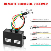 X-BULL 12V Winch Remote Control Twin Handset Easy to Install Upgrade Remotes V211-AUEB-XBWP004S