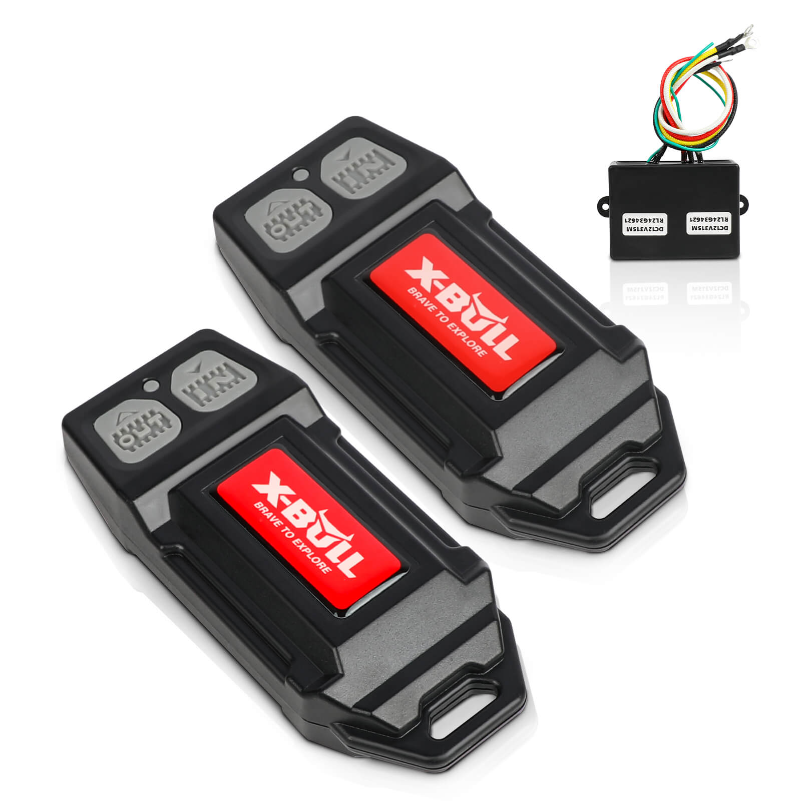 X-BULL 12V Winch Remote Control Winch Relay Solenoid Twin Handset Easy to Install V211-AUEB-XBWP004SWP013