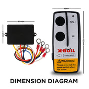 X-BULL 2x Wireless Winch Remote Control 12 Volt 150ft Handset Switch 4wd V211-AUEB-XBWP004