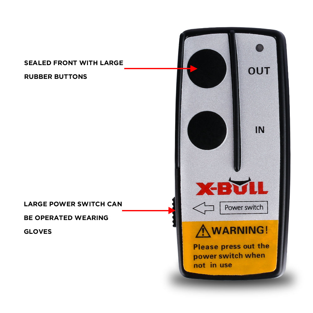 X-BULL 2x Wireless Winch Remote Control 12 Volt 150ft Handset Switch 4wd V211-AUEB-XBWP004