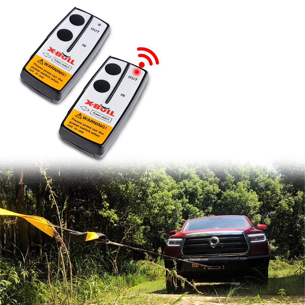 X-BULL 2x Wireless Winch Remote Control 12 Volt 150ft Handset Switch 4wd V211-AUEB-XBWP004