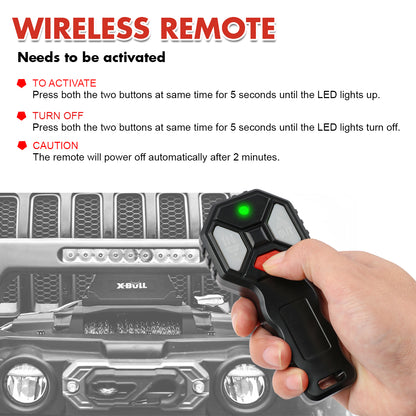 X-BULL 2x Wireless Winch Remote Control 12 Volt Handset Switch 150ft 4WD V211-AUEB-XBWP005