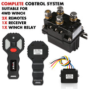 X-BULL Winch Solenoid Relay Wiring Controller 500A 12V and 150ft Wireless Remote V211-AUEB-XBWP005WP013