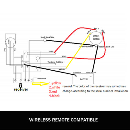 X-BULL Winch Solenoid Relay Wiring Controller 500A 12V and 150ft Wireless Remote V211-AUEB-XBWP005WP013
