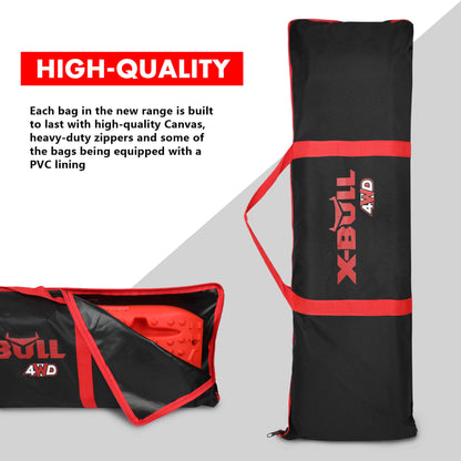 X-BULL Recovery tracks Carry Bag 4x4 Extraction Tred Bag Black V211-AUEB-XBWP012