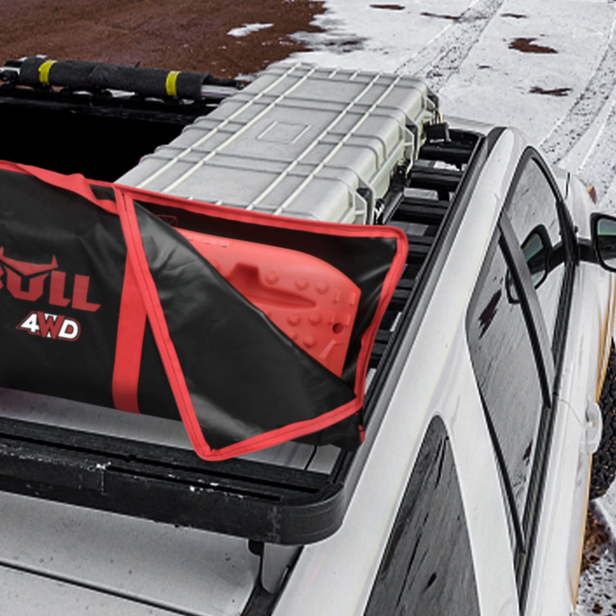 X-BULL Recovery tracks Carry Bag 4x4 Extraction Tred Bag Black V211-AUEB-XBWP012