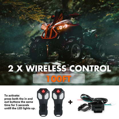ZESUPER 4500LB Electric Winch 12V Wireless Portable ATV UTV Boat Trailer V211-AUEB-ZEEW002-1