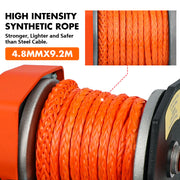 2500LBS Electric Winch Wireless Remote Synthetic Rope Wireless Remote ATV UTV BOAT V211-AUEB-ZEEW005N