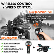 ZESUPER 12V Electric Winch 3000lbs Synthetic Rope Wireless Remote ATV UTV BOAT V211-AUEB-ZEEW006