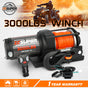 ZESUPER 12V Electric Winch 3000lbs Synthetic Rope Wireless Remote ATV UTV BOAT V211-AUEB-ZEEW006