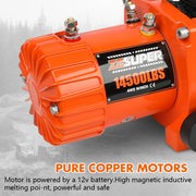 ZESUPER 14500lbs Electric Winch 12V Synthetic Rope Wireless Remote 4X4 4WD Car V211-AUEB-ZEEW007N