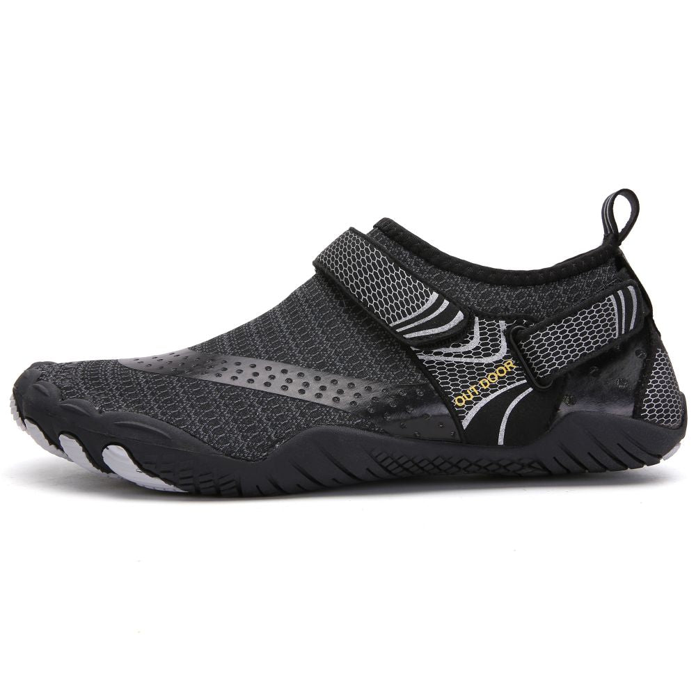 Men Women Water Shoes Barefoot Quick Dry Aqua Sports Shoes - Black Size EU36 = US3.5 V213-01WS-A-G-BLK36