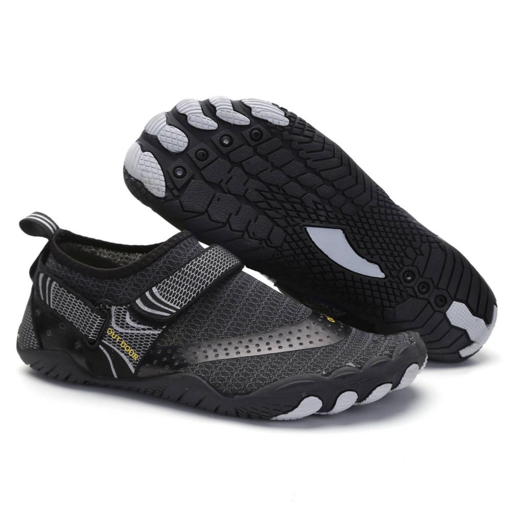 Men Women Water Shoes Barefoot Quick Dry Aqua Sports Shoes - Black Size EU36 = US3.5 V213-01WS-A-G-BLK36