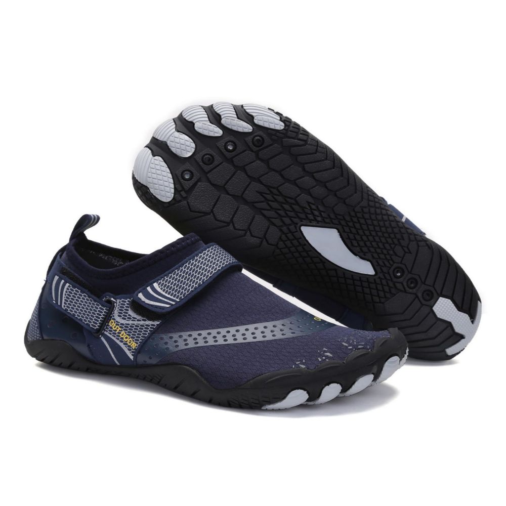 Men Women Water Shoes Barefoot Quick Dry Aqua Sports Shoes - Blue Size EU45 = US10 V213-01WS-A-G-BLU45