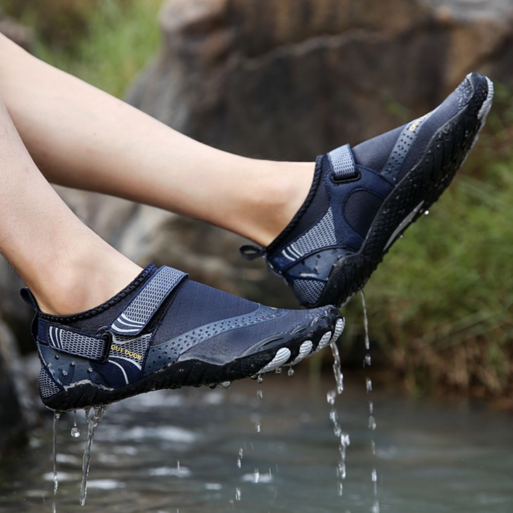 Men Women Water Shoes Barefoot Quick Dry Aqua Sports Shoes - Blue Size EU45 = US10 V213-01WS-A-G-BLU45