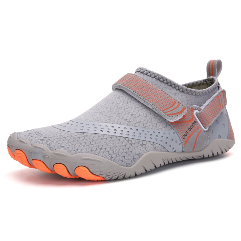 Men Women Water Shoes Barefoot Quick Dry Aqua Sports Shoes - Grey Size EU37 = US4 V213-01WS-A-G-GRY37