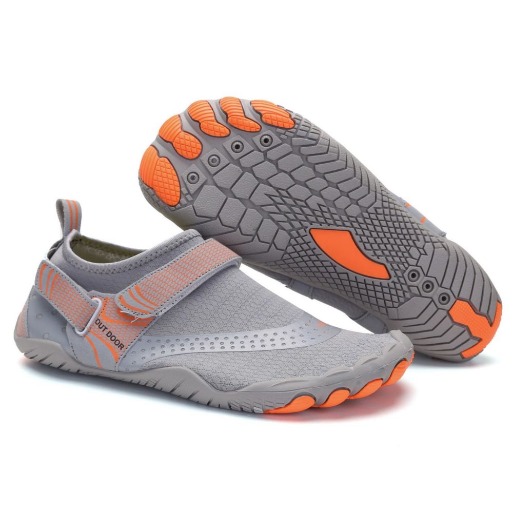 Men Women Water Shoes Barefoot Quick Dry Aqua Sports Shoes - Grey Size EU40 = US7 V213-01WS-A-G-GRY40