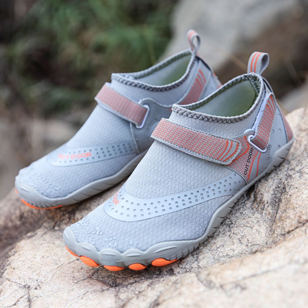 Men Women Water Shoes Barefoot Quick Dry Aqua Sports Shoes - Grey Size EU41 = US7.5 V213-01WS-A-G-GRY41