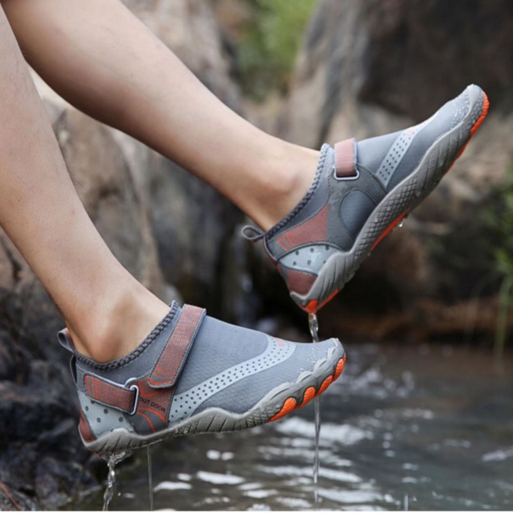 Men Women Water Shoes Barefoot Quick Dry Aqua Sports Shoes - Grey Size EU43 = US8.5 V213-01WS-A-G-GRY43