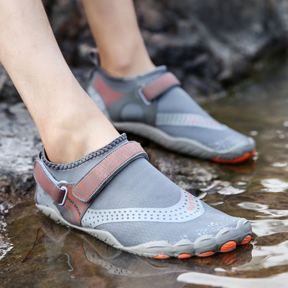 Men Women Water Shoes Barefoot Quick Dry Aqua Sports Shoes - Grey Size EU46 = US11 V213-01WS-A-G-GRY46